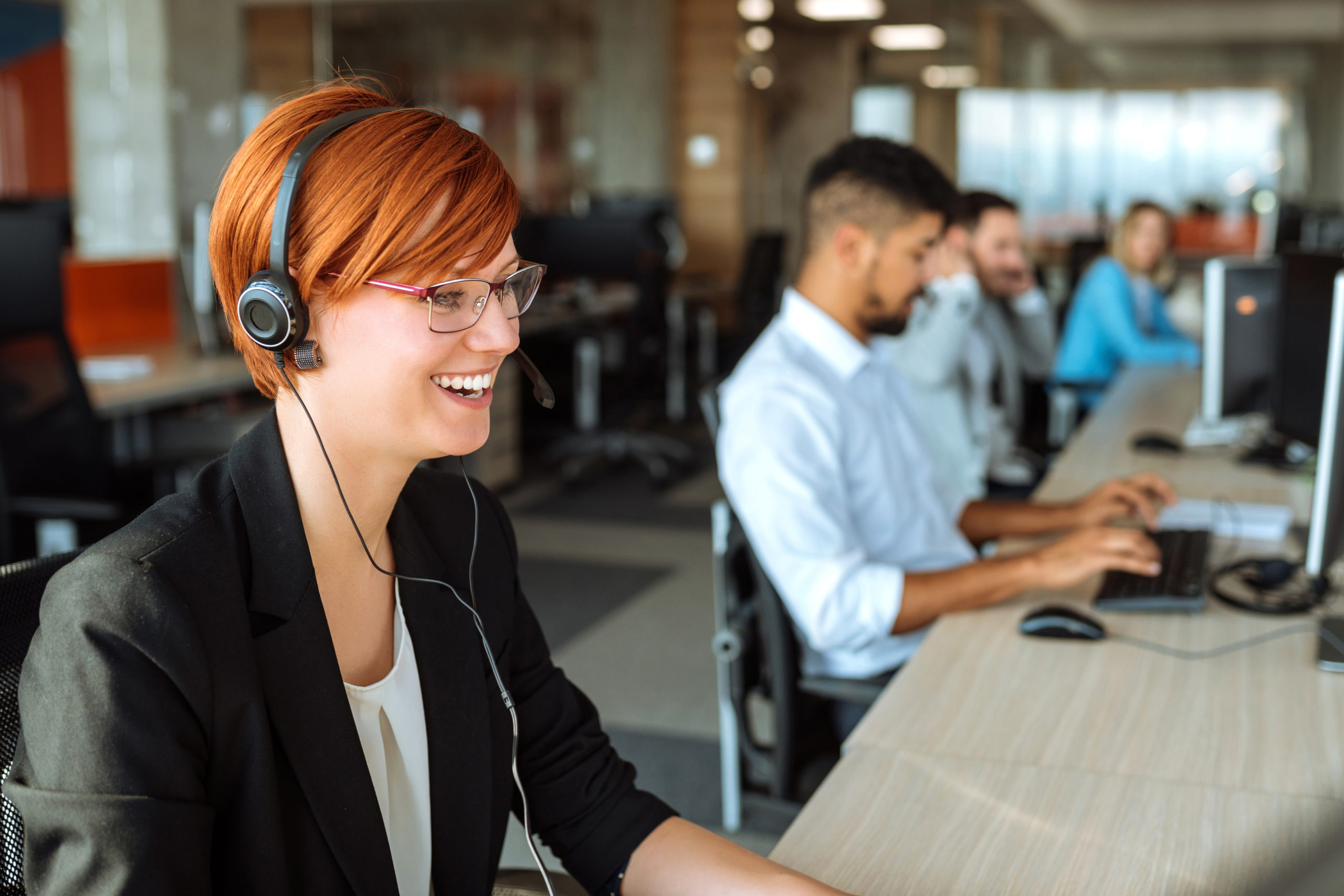 pbx services people who are service providers working in a call center